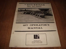 The Hitchhiker Drag Bar Harrow 1977 Operators Manual 3402R377