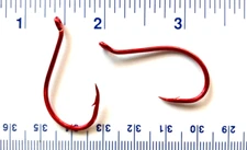 1,000 VMC 9299TR 9299 Faultless Red Octopus Live Bait Fishing Hooks Size 4/0
