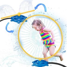 Water Sprinkler Toys for Kids 2 Ways to Play Water Toys Set Outdoor with 2 Types