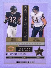 2004 Leaf Rookies & Stars Urlacher Benson Ticket Masters Gold Championship /250