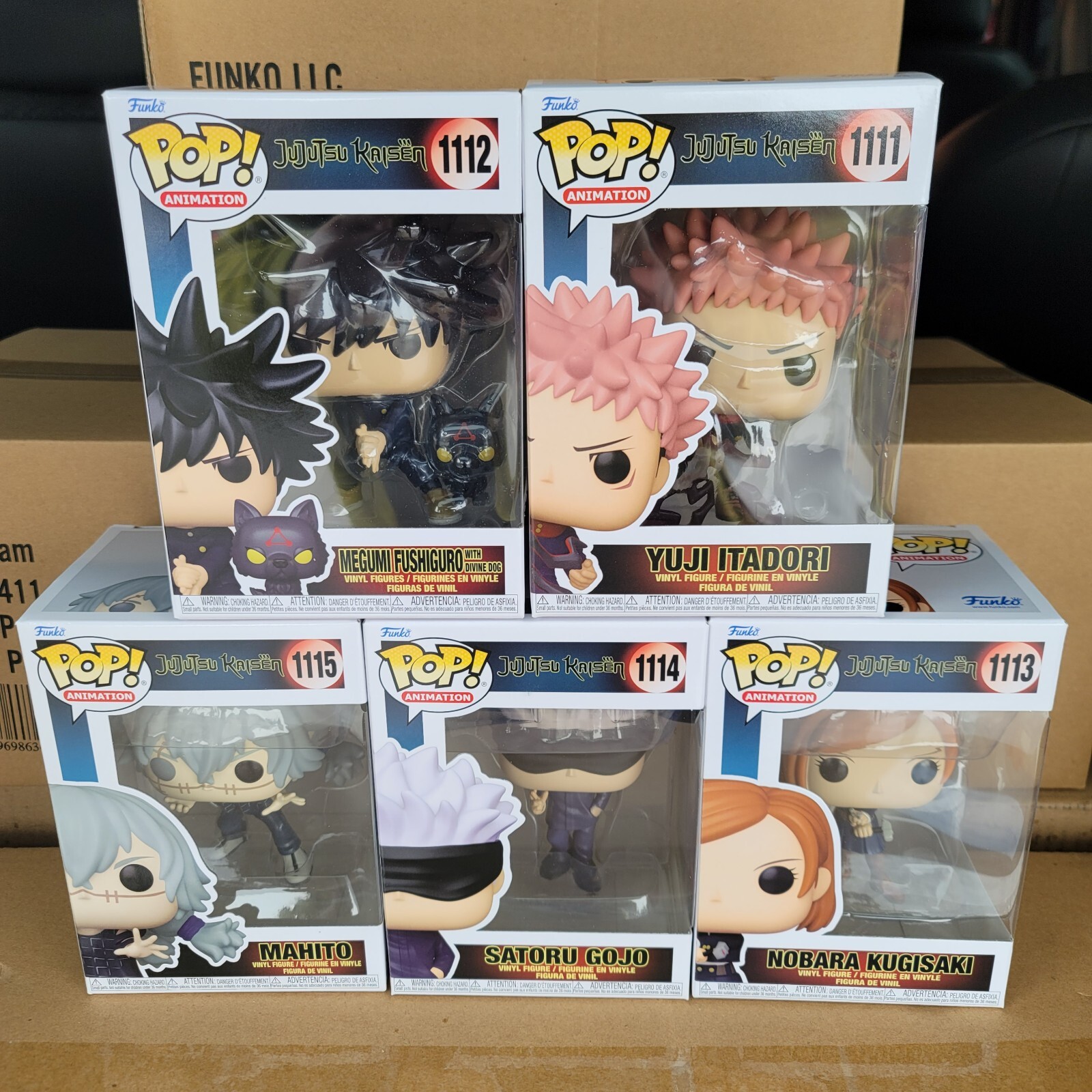 FUNKO POP Jujutsu Kaisen Satoru Gojo Yuji Itadori Nobara Megumi Mahito 