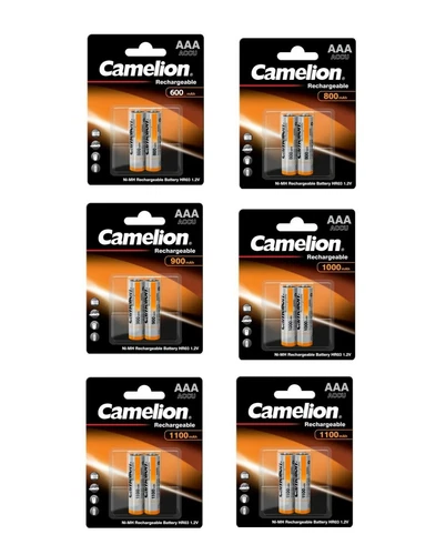 AKKU Batterie AAA MICRO WIEDERAUFLADBAR 600- 800-900-1000 mAh 1.2V