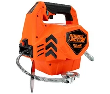 Mile Marker Rhino Pull 1000 Orange Portable Electric Winch w/ 39' Synthetic Rope