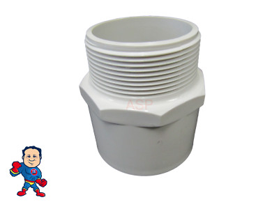 Adapter Fitting, 2'' Slip x 2'' Male Pipe Thread Pool Pump Fitting