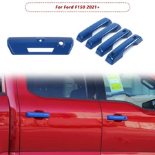 Exterior Door Handle /Tailgate Handle Decor Cover Trim For Ford F150 2021+ Blue