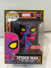 ANDREW GARFIELD SIGNED SPIDER-MAN FUNKO POP 652 TARGET BLACKLIGHT BECKETT COA