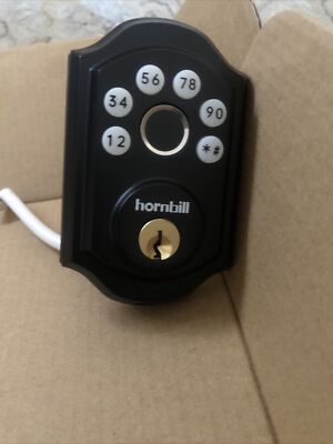 Hornbill Matte Black Keyless Entry Door Lock A5-BF security