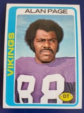 1978 Topps Alan Page Minnesota Vikings #406