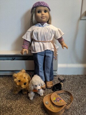 American Girl Doll Julie Albright First Edition w/Dog Walking Set