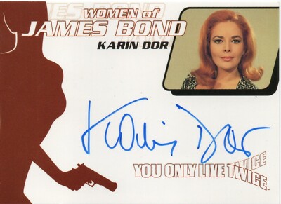 KARIN DOR - signierte offizielle Sammelkarte - FILM - SIE LEBEN NUR ZWEIMAL