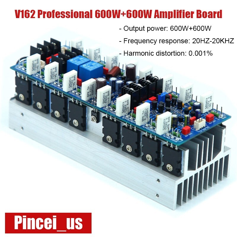 V162 600W+600W Amplifier Board 2-Channel Power Amp Board for