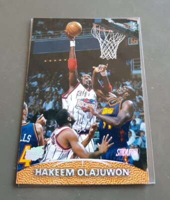 HAKEEM OLAJUWON NBA CARD TOPPS STUDIUM CLUB 1999-00 # 109 HOUSTON ROCKETS
