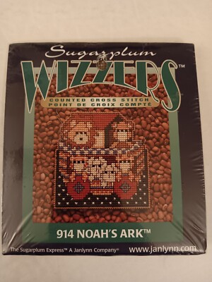 Janlynn Sugarplum Wizzers 914 Noah's Ark Mini Counted Cross Stitch Kit 