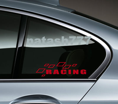Racing Motorsport R Performance Vinyl Decal Sticker – Gloss Finish, Made In USA