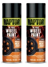 Raptor 4907 1K Satin Black Wheel Paint (10 oz) (2 Pack)