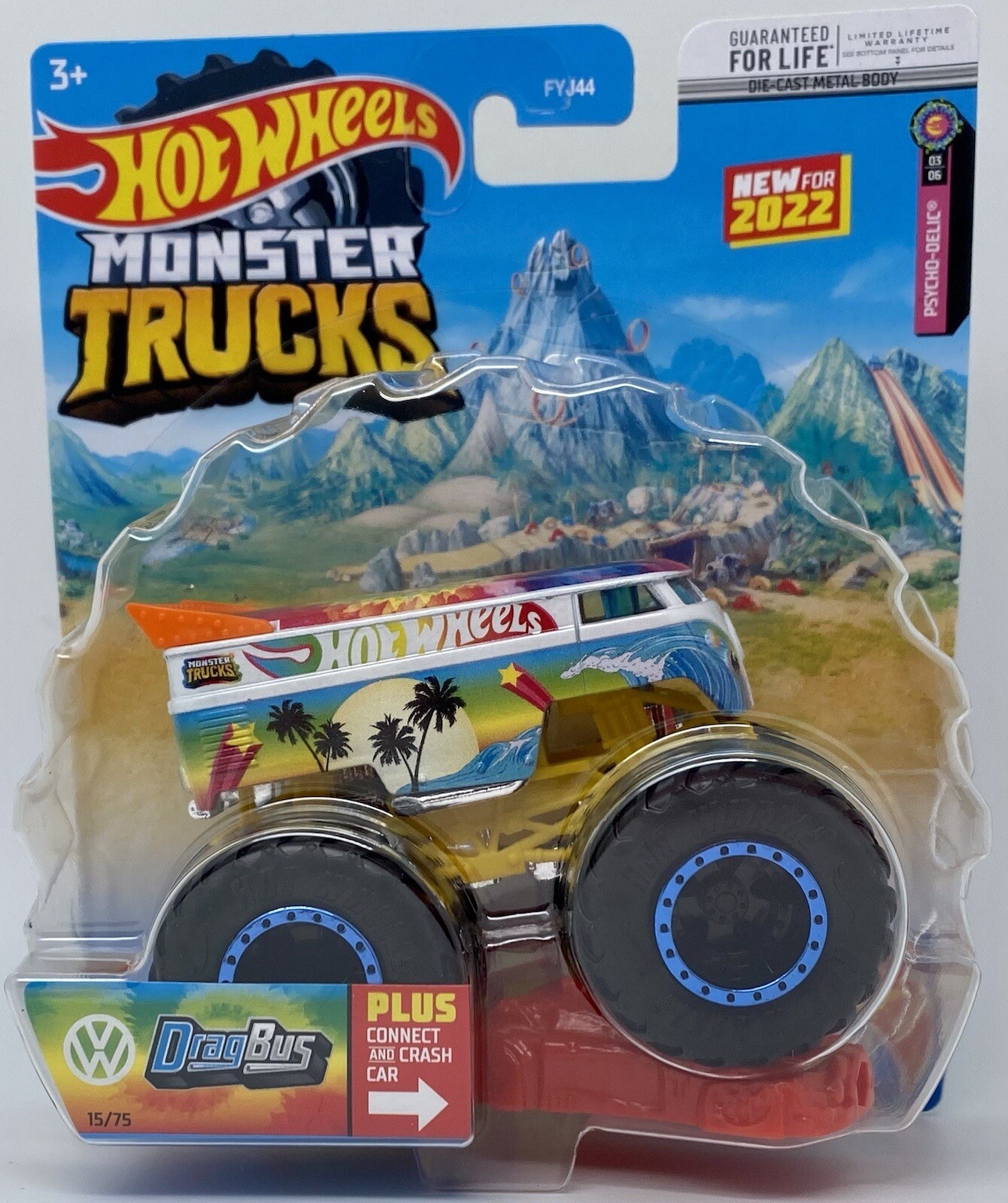 NEW Hot Wheels Monster Truck VW VOLKSWAGON DRAG BUS 164 2022 Psycho