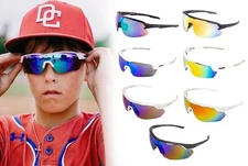 RAWLINGS RY134 Youth Baseball Shield Sunglasses Lightweight Sports Boys Girls