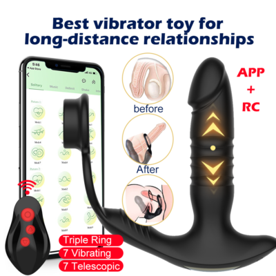Male-Thrusting-Prostate-Massager-Anal-Vibrating-Plug-Vibrator-Strap-on-Sex- Toys | eBay