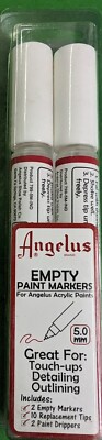 Angelus 5mm  Empty Paint Marker Set of 2