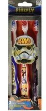 Star Wars Toothbrushes Set of 3 Multi-colored New
