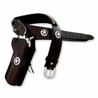 Gun Holster Leather Belt Tooled Cowboy Revolver Pistol Western Dual Holster