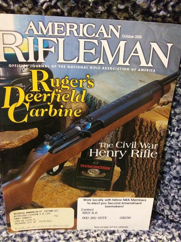 AMERICAN RIFLE MAGAZINE COPY OCTOBER 2000
