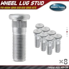 8x M12-1.25 Rear LH & RH Wheel Lug Stud for Nissan Versa 2012-2019 Versa Note