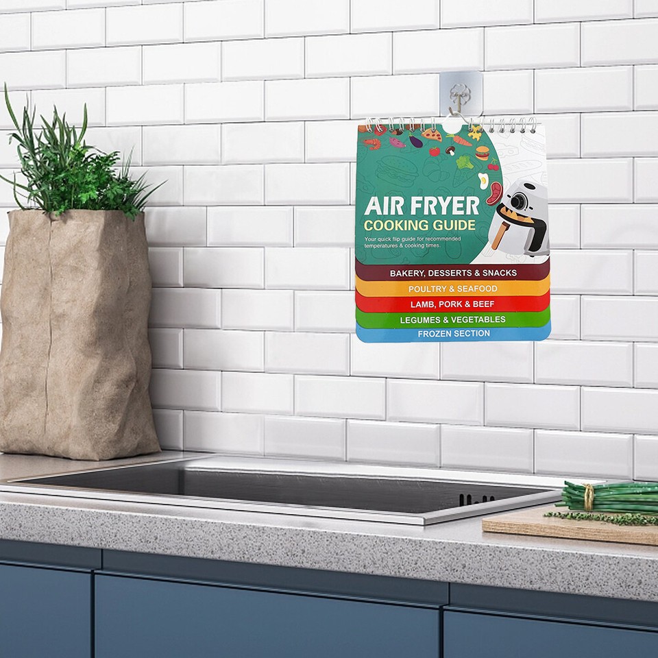Air Fryer Cheat Sheet Cooking Guide Booklet Useful Cooking