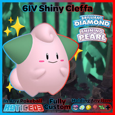 ✨ Shiny CLEFFA 6IV ✨ Pokemon Brilliant DIAMOND and Shining PEARL lv1 +MasterBall