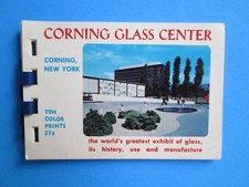 Vintage CORNING GLASS CENTER Brochure TEN COLOR PRINTS