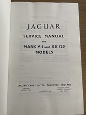 Jaguar Service Manual MK 7 And XK120 Models