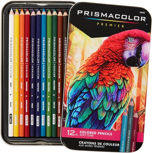 Sanford Premier Professional Soft Core, 12 Colored Pencils, Assorted Colors - Picture 3 of 12
