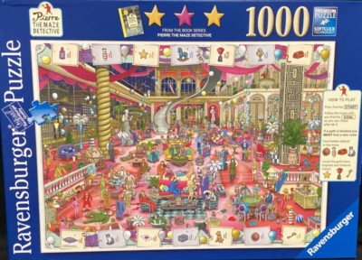 Ravensburger 1000 pc The Grand Ballroom: Pierre the Maze Detective jigsaw Rare