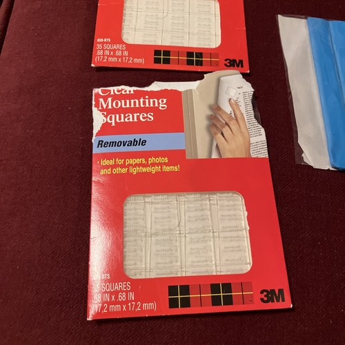 3 Mounting Squares For Dorm To Hang Photos & More-1 New & 2 used - Picture 4 of 19