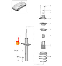 PORSCHE 718 CAYMAN 982 Rear Shock Absorber 982513031F NEW GENUINE