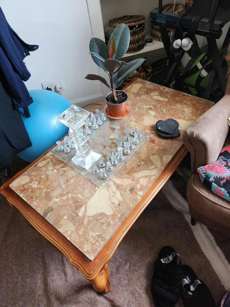 Solid stone coffee table deals