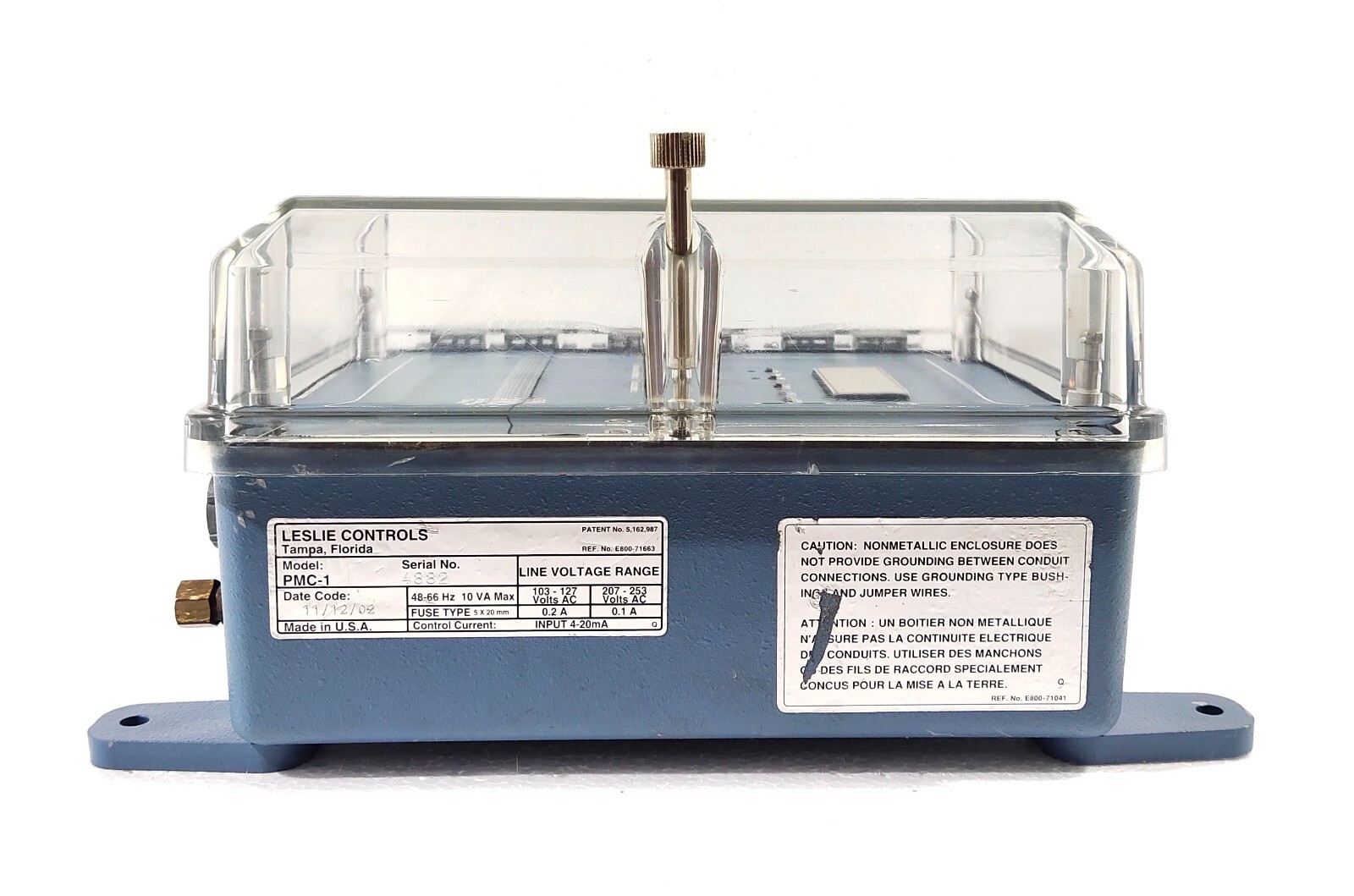 LESLIE CONTROLS PMC-1 ELECTRO-PNEUMATIC CONTROLLER 115/230 VAC | eBay