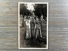 RPPC White Men in Middle Eastern Costume Real Photo Postcard Tefft Speculator NY