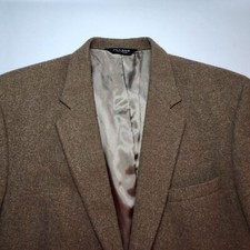 JOS A BANK CAMEL HAIR SIZE 46L BROWN BLAZER