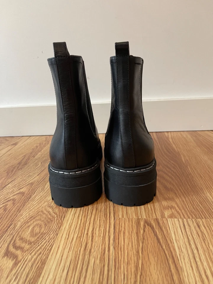 Botas Chelsea Marc Fisher de cuero negras para mujer talla nuevas sin caja 9 Foto 4 de 4