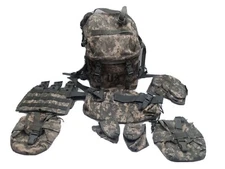 USGI Molle II ACU 3 Day Assault Pack Waist Bag + 9 Pouches  127