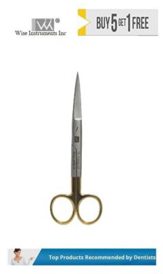 Dental Surgical Scissor Straight/Pointed Tungsten Carbide by Wise instruments 