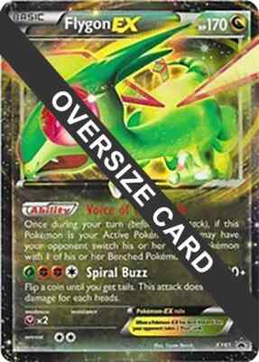 JUMBO/OVERSIZED Pokemon XY61 Flygon EX OVERSIZED Holo Promo Card