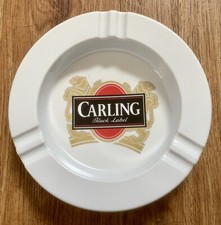 Vintage Carling Black Label Ashtray Melamine Pub/Bar/Man Cave - Good Condition.