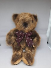 Shaggy Dark Brown Teddy Bear by Plush Factory