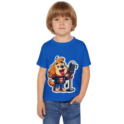 Funny Dog Singing Toddler T-Shirt, Cute Pet Tee, Kids Gift, Dog Lover Gift, - Picture 18 of 23
