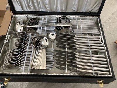 Hoogosil Solingen Germany 18/10 Flatware Set W/Serving pcs Service for 12