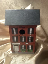 1982 Berrybridge Folk Art Birdhouse • Handmade & Hand-Painted • St. Louis MO