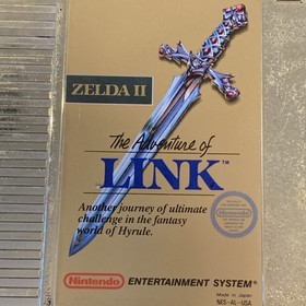 Zelda II The Adventure of Link Nintendo NES Cartucho Dorado