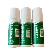 Biofreeze Roll-On Pain-Relieving Gel 2.5 OZ, Green Pack Of 3 Topical Pain 2028